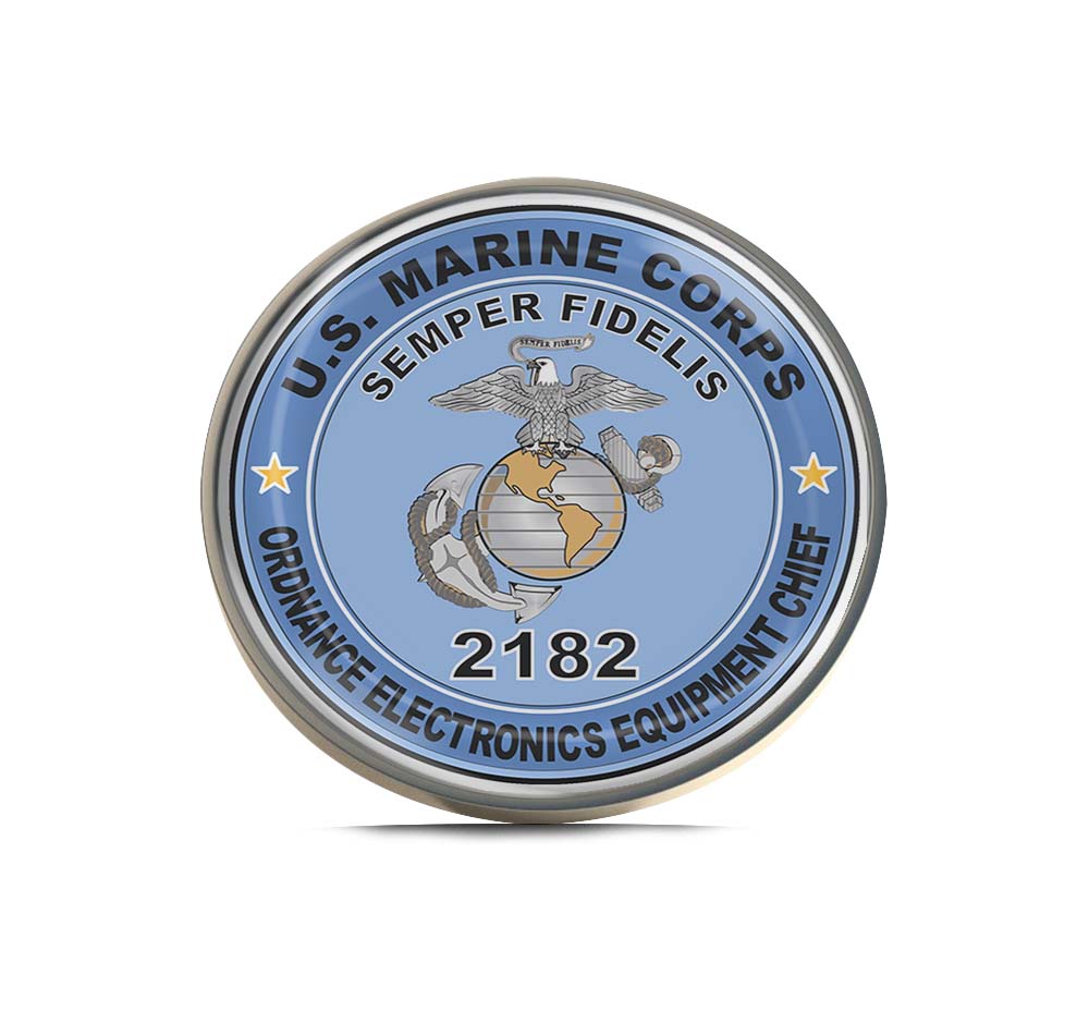 U.S.M.C. MOS 2182 Ordnance Electronics Equipment Chief Limited Edition Lapel Pin Exclusive Metal Brooch Badge Accessories For Backpack, Clothes, Hats | Cute Gifts and Collectibles