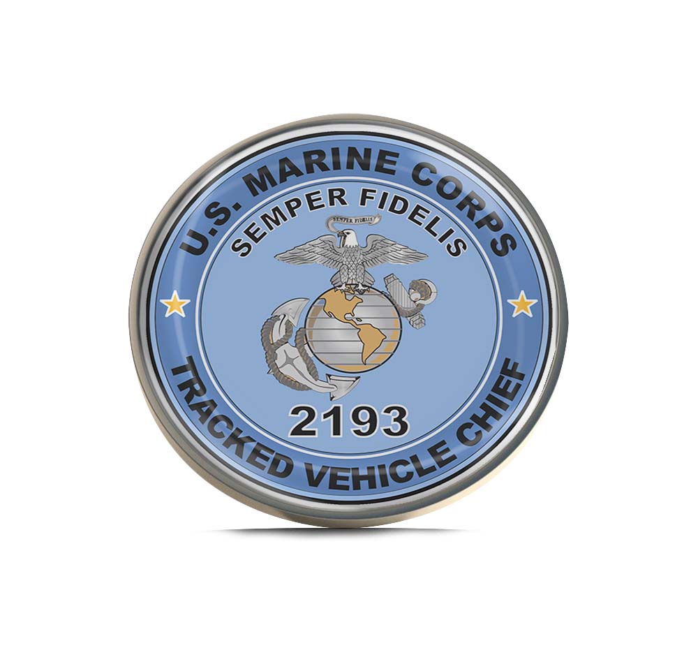 U.S.M.C. MOS 2193 Tracked Vehicle Chief Limited Edition Lapel Pin Exclusive Metal Brooch Badge Accessories For Backpack, Clothes, Hats | Cute Gifts and Collectibles