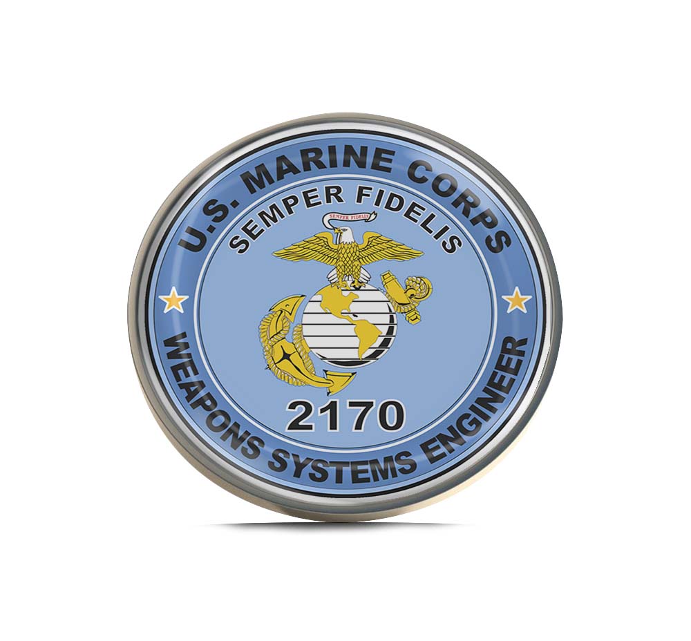 U.S.M.C. MOS 2170 Weapons Systems Engineer Limited Edition Lapel Pin Exclusive Metal Brooch Badge Accessories For Backpack, Clothes, Hats | Cute Gifts and Collectibles