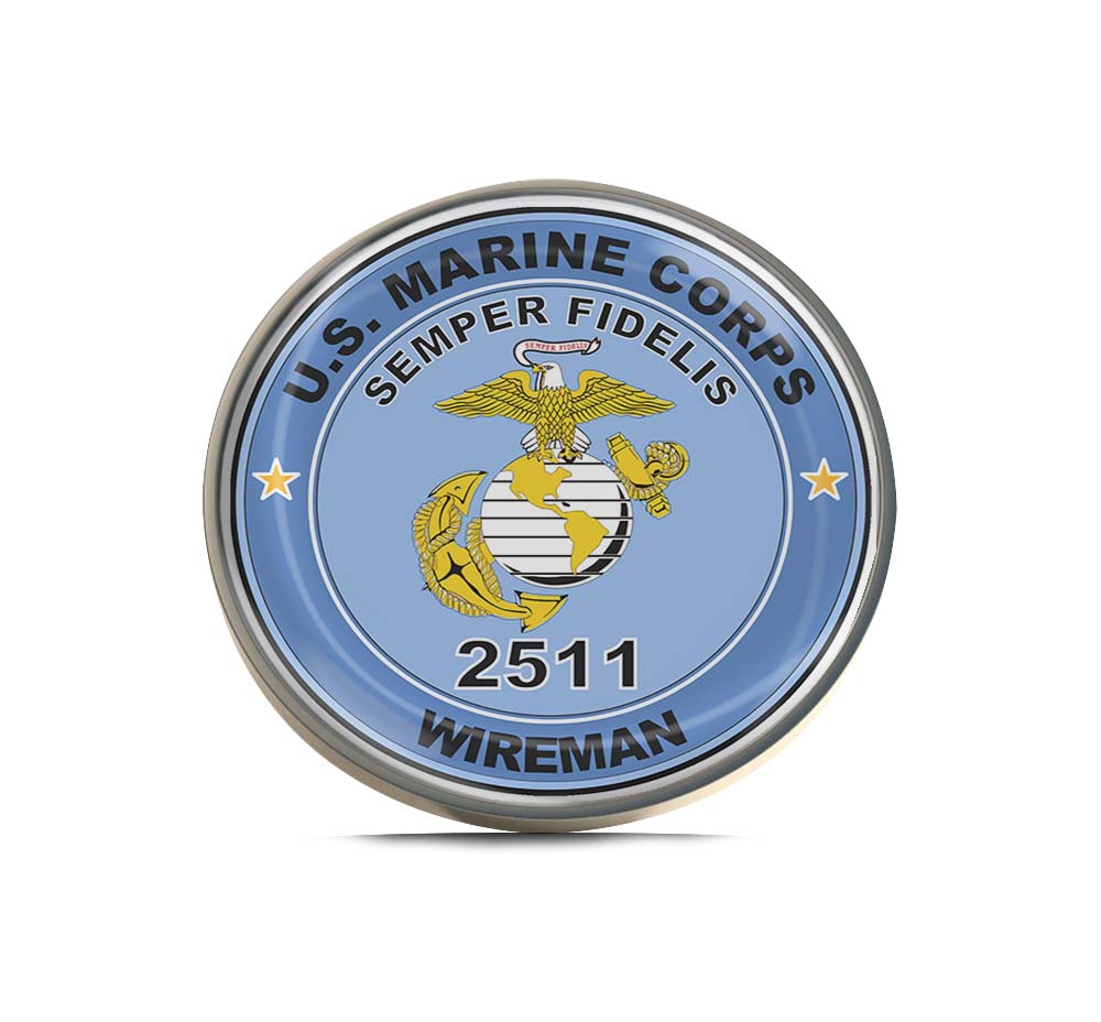 U.S.M.C. MOS 2511 Wireman Limited Edition Lapel Pin Exclusive Metal Brooch Badge Accessories For Backpack, Clothes, Hats | Cute Gifts and Collectibles