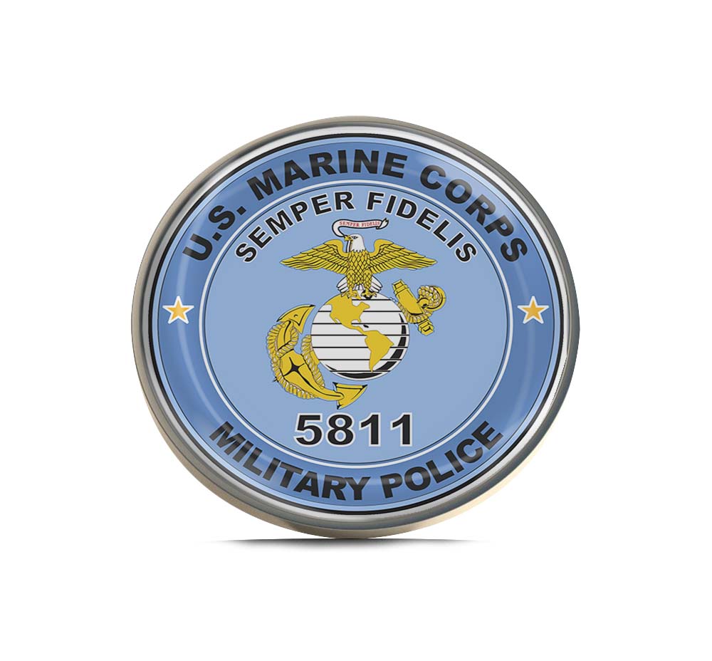 U.S.M.C. MOS 5811 Military Police Limited Edition Lapel Pin Exclusive Metal Brooch Badge Accessories For Backpack, Clothes, Hats | Cute Gifts and Collectibles