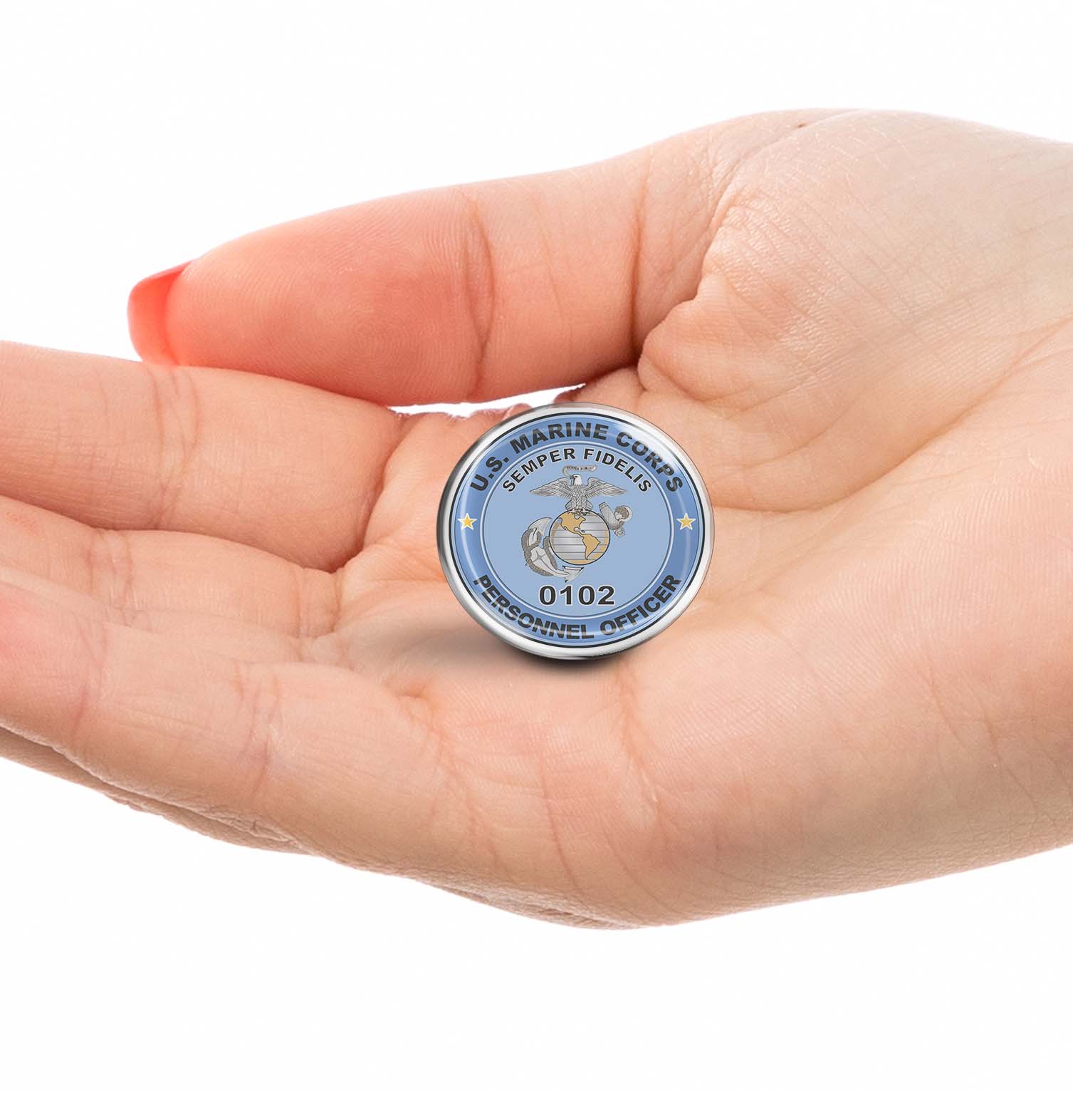 U.S.M.C. MOS 0102 Personnel Officer Limited Edition Lapel Pin Exclusive Metal Brooch Badge Accessories For Backpack, Clothes, Hats | Cute Gifts and Collectibles
