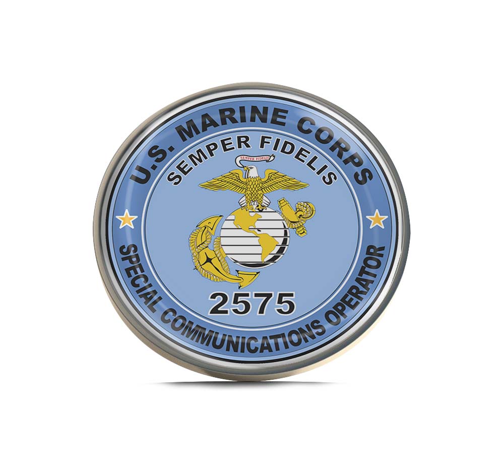 U.S.M.C. MOS 2575 Special Communications Operator Limited Edition Lapel Pin Exclusive Metal Brooch Badge Accessories For Backpack, Clothes, Hats | Cute Gifts and Collectibles