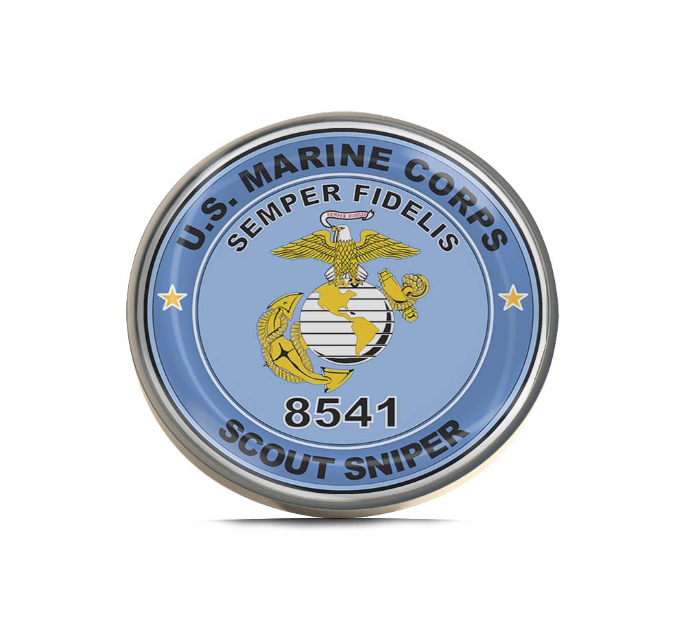 U.S.M.C. MOS 8541 Scout Sniper Limited Edition Lapel Pin Exclusive Metal Brooch Badge Accessories For Backpack, Clothes, Hats | Cute Gifts and Collectibles