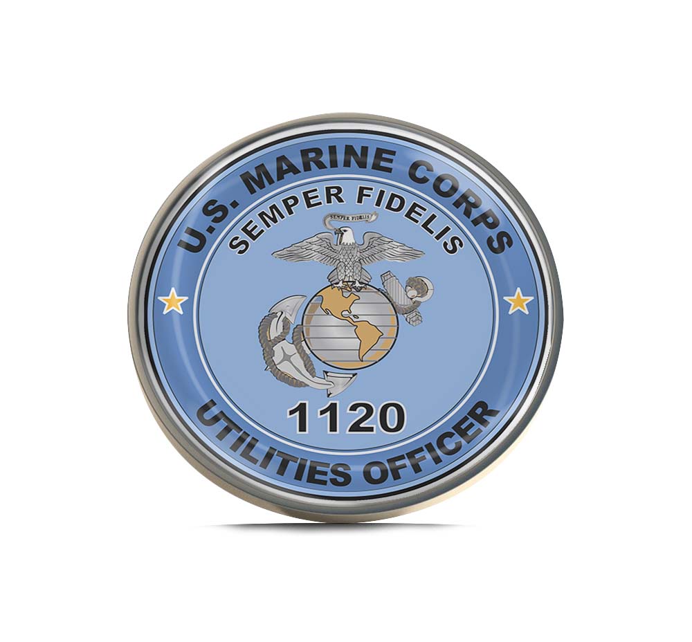 U.S.M.C. MOS 1120 Utilities Officer Limited Edition Lapel Pin Exclusive Metal Brooch Badge Accessories For Backpack, Clothes, Hats | Cute Gifts and Collectibles