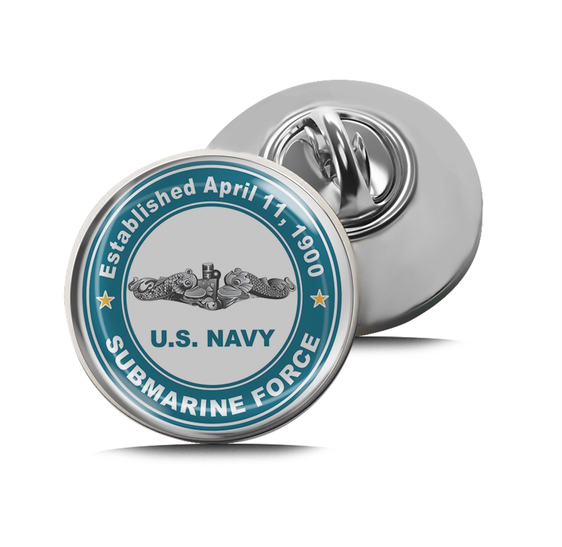 U.S Submarine Force established April 11 ,1900 Limited Edition Lapel Pin Exclusive Metal Brooch Badge Accessories For Backpack, Clothes, Hats | Cute Gifts and Collectibles