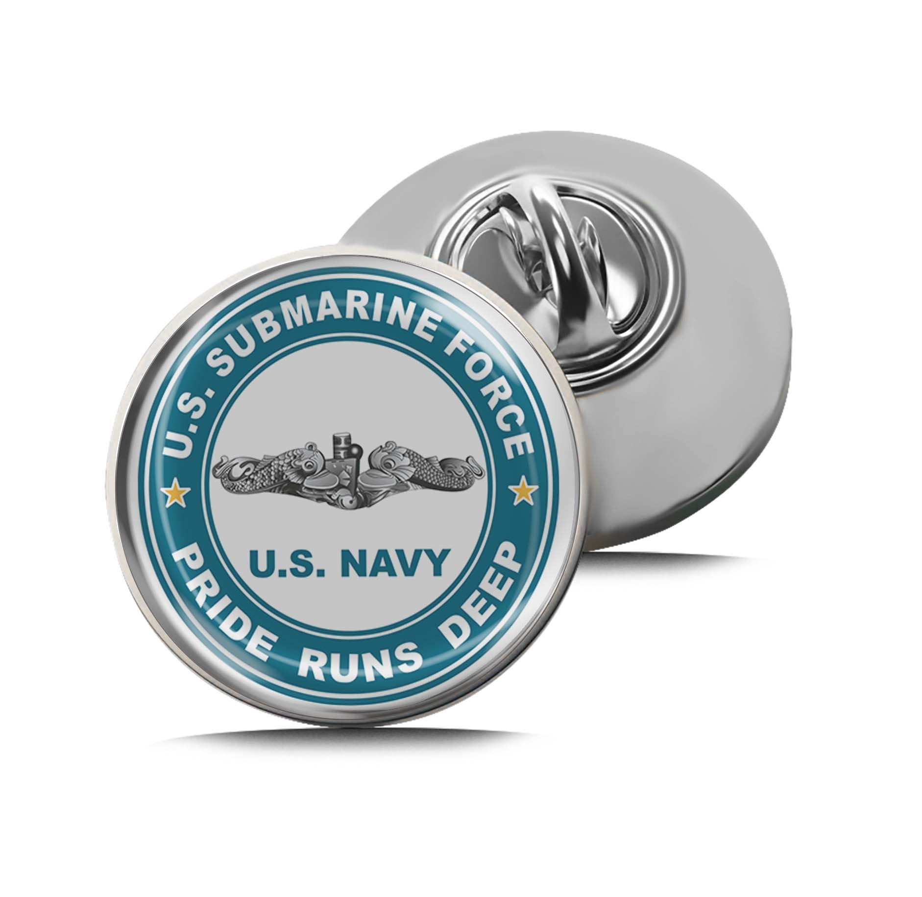 U.S Submarine Force Pride Runs Deep Limited Edition Lapel Pin Exclusive Metal Brooch Badge Accessories For Backpack, Clothes, Hats | Cute Gifts and Collectibles