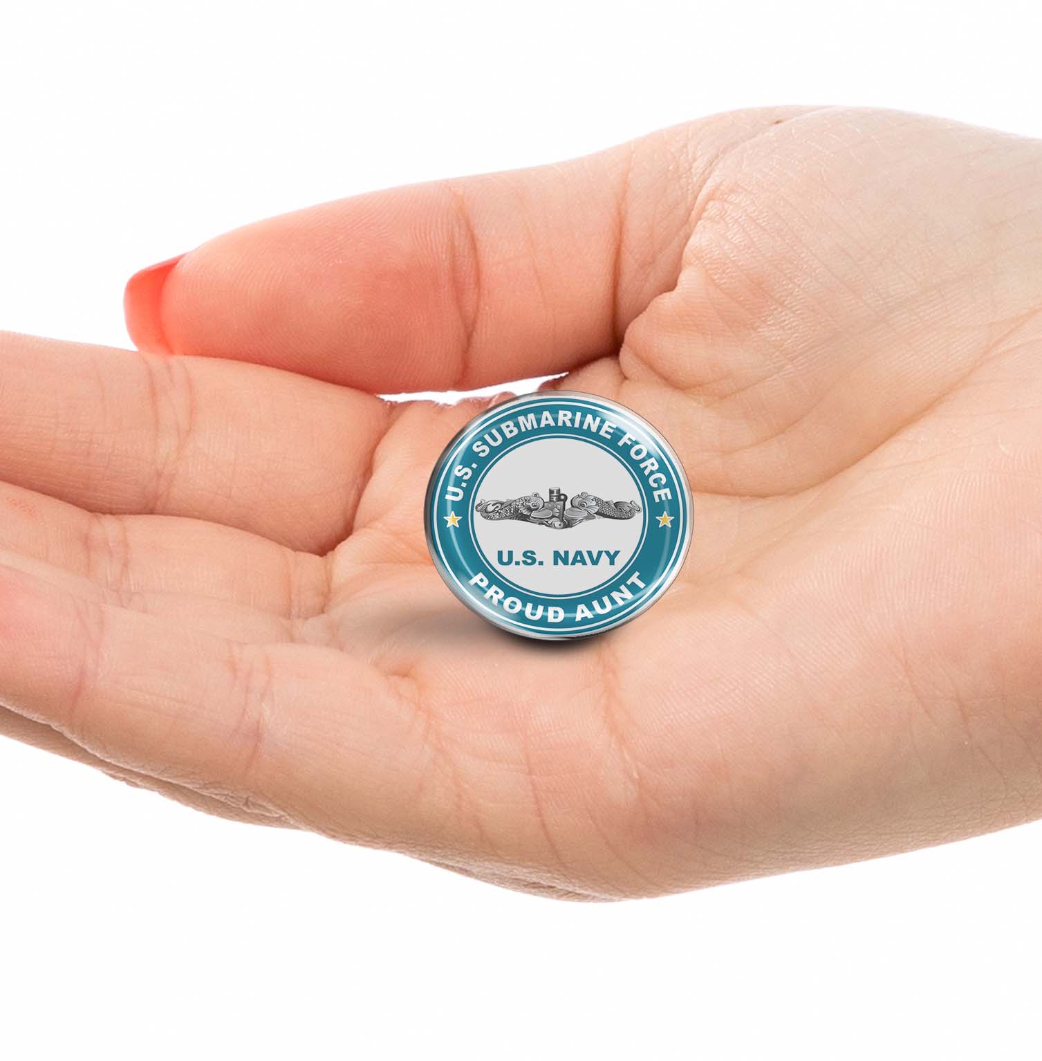 U.S Submarine Force Proud Aunt Limited Edition Lapel Pin Exclusive Metal Brooch Badge Accessories For Backpack, Clothes, Hats | Cute Gifts and Collectibles