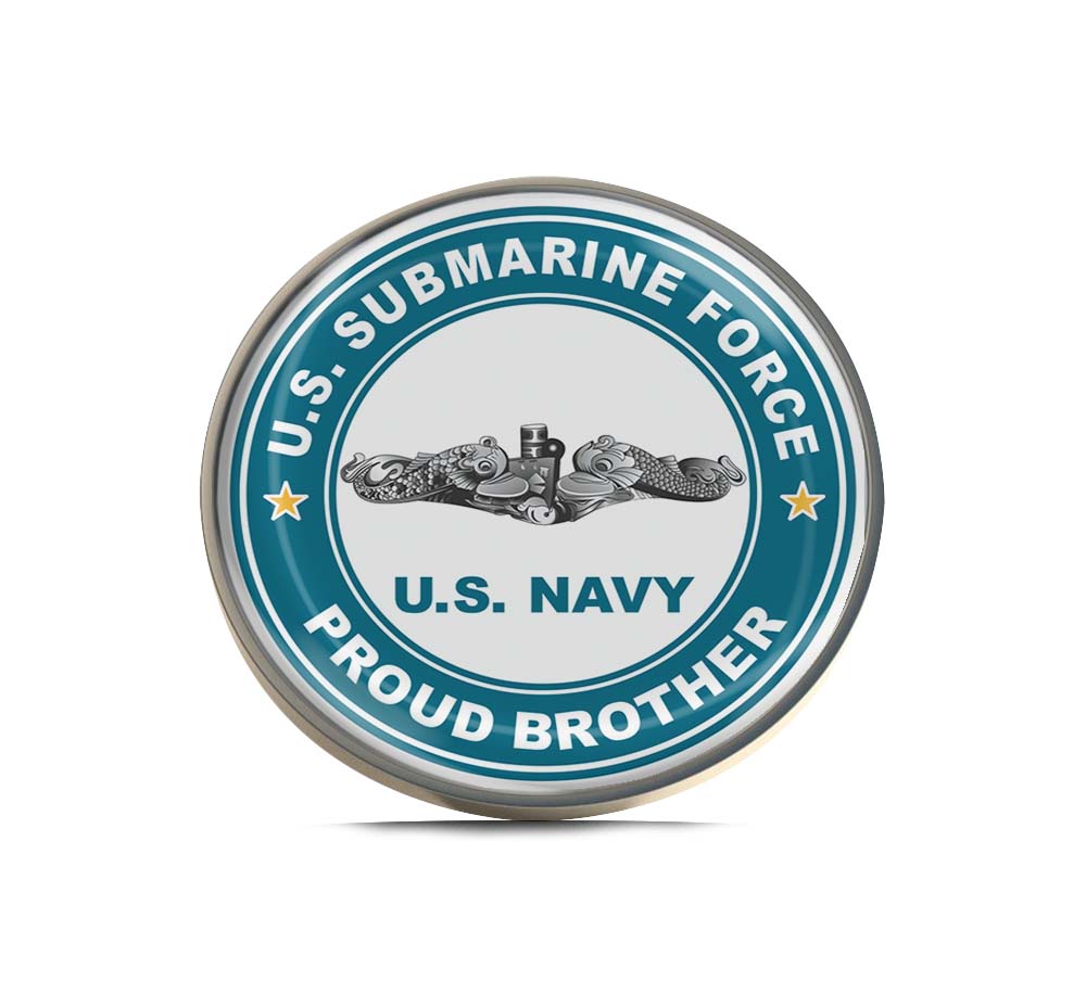 U.S Submarine Force Proud Brother Limited Edition Lapel Pin Exclusive Metal Brooch Badge Accessories For Backpack, Clothes, Hats | Cute Gifts and Collectibles