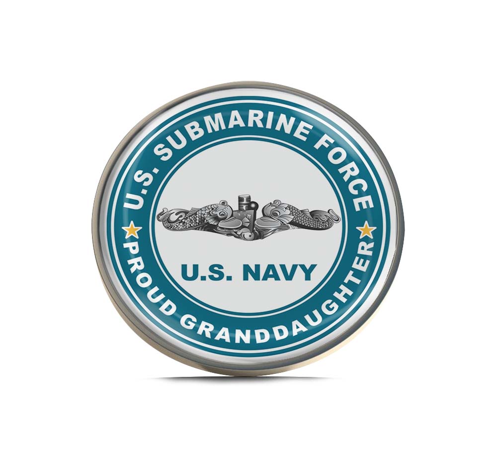 U.S. Submarine Force Proud Grand Daughter Limited Edition Lapel Pin Exclusive Metal Brooch Badge Accessories For Backpack, Clothes, Hats | Cute Gifts and Collectibles