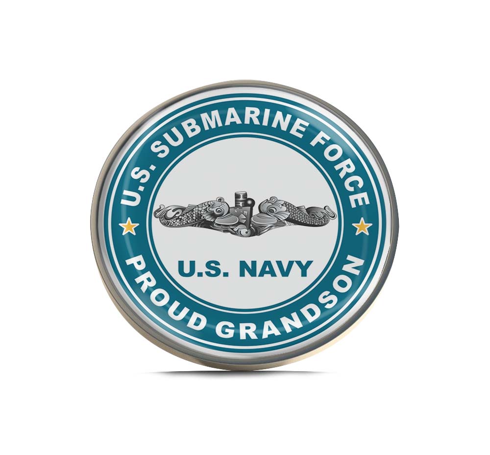 U.S. Submarine Force Proud Grand Son Limited Edition Lapel Pin Exclusive Metal Brooch Badge Accessories For Backpack, Clothes, Hats | Cute Gifts and Collectibles