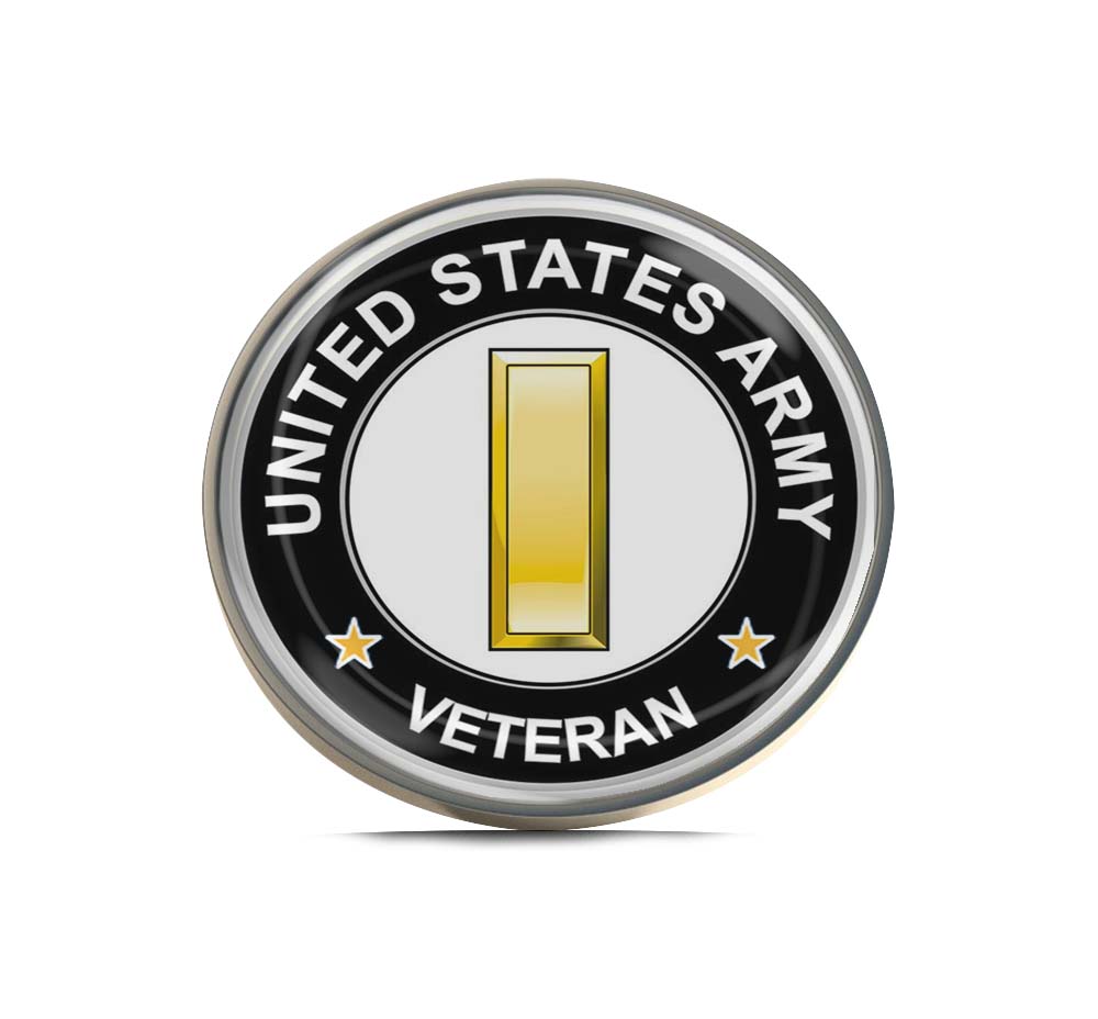 U.S. Army 2nd Lieutenant Rank Veteran Limited Edition Lapel Pin Exclusive Metal Brooch Badge Accessories For Backpack, Clothes, Hats | Cute Gifts and Collectibles