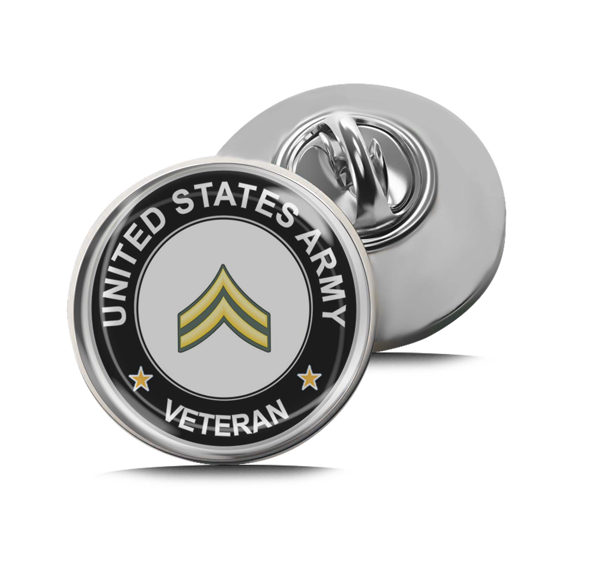 U.S. Army Corporal Veteran Limited Edition Lapel Pin Exclusive Metal Brooch Badge Accessories For Backpack, Clothes, Hats | Cute Gifts and Collectibles