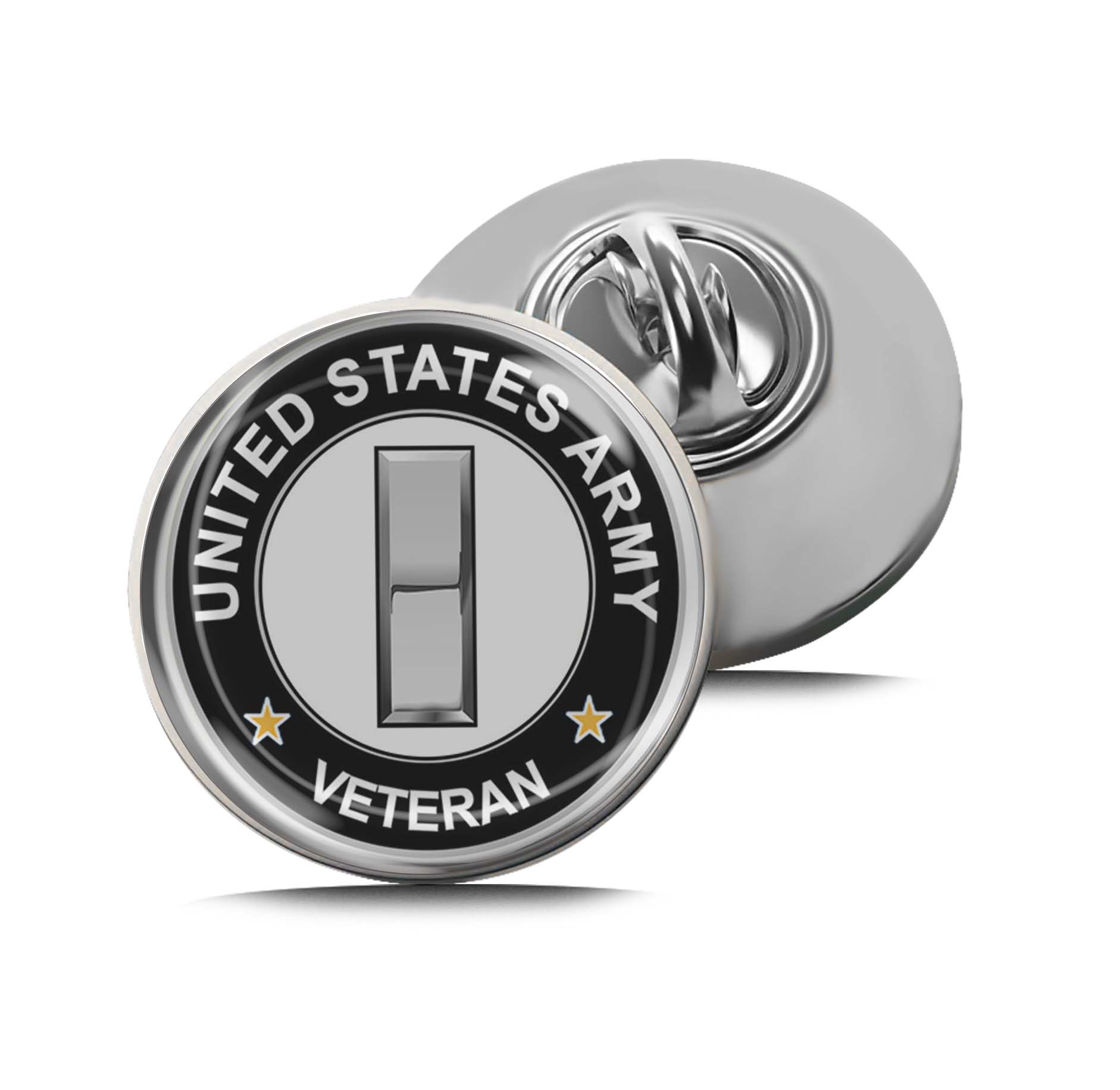 U.S. Army Lieutenant Rank Veteran Limited Edition Lapel Pin Exclusive Metal Brooch Badge Accessories For Backpack, Clothes, Hats | Cute Gifts and Collectibles