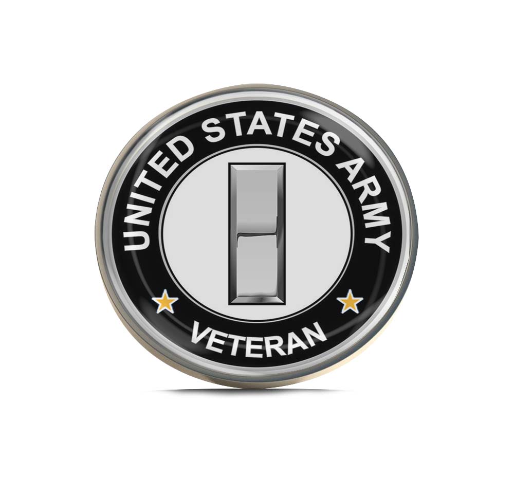 U.S. Army Lieutenant Rank Veteran Limited Edition Lapel Pin Exclusive Metal Brooch Badge Accessories For Backpack, Clothes, Hats | Cute Gifts and Collectibles
