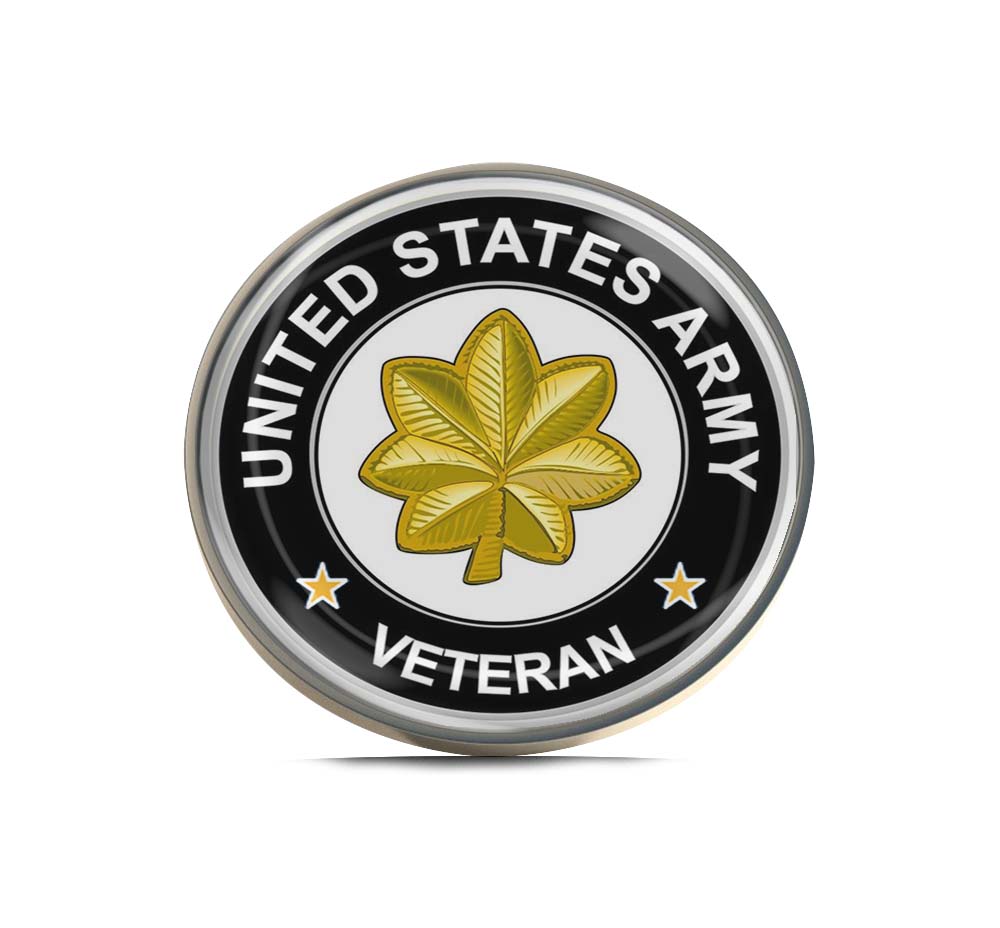 U.S. Army Major Veteran Limited Edition Lapel Pin Exclusive Metal Brooch Badge Accessories For Backpack, Clothes, Hats | Cute Gifts and Collectibles
