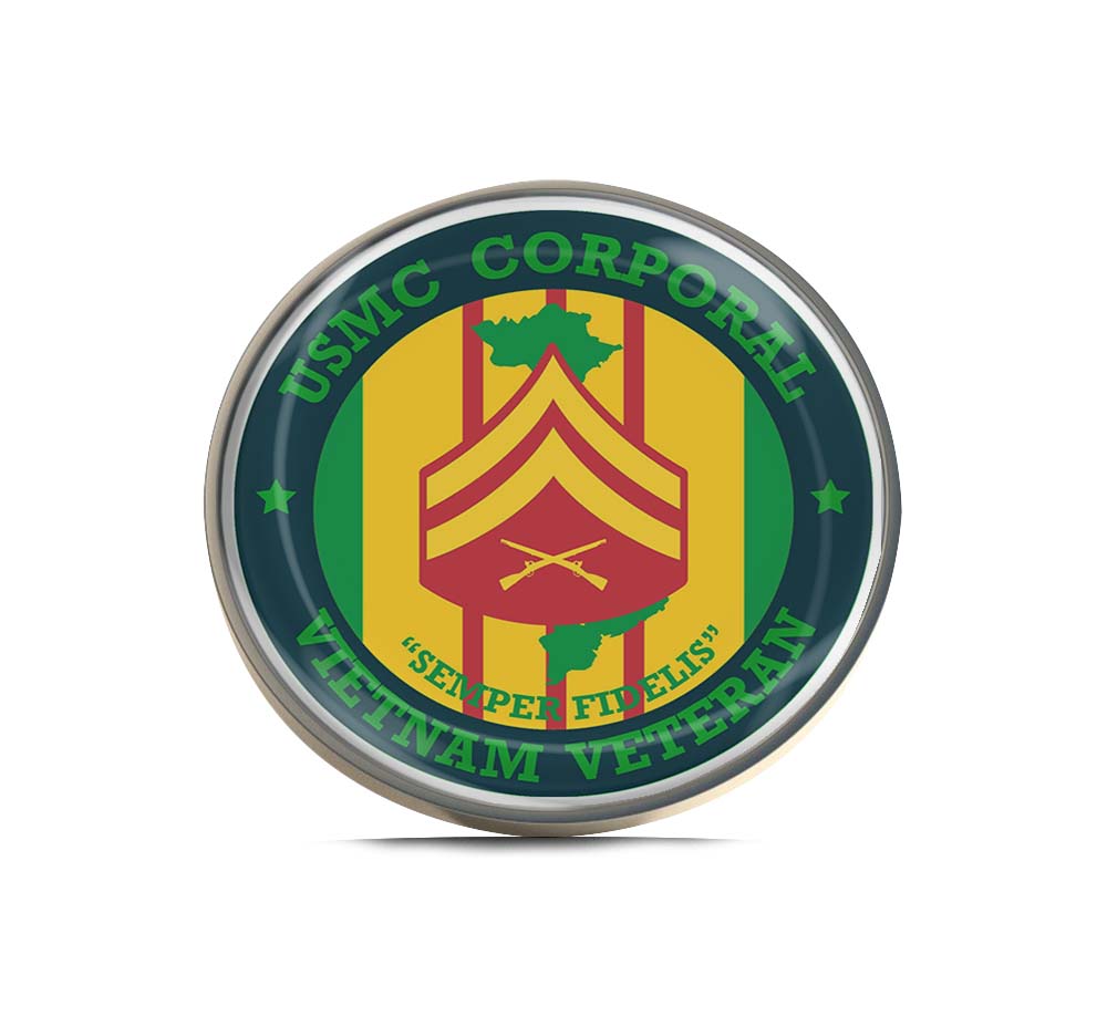 U.S. Marine Corps Corporal Vietnam Limited Edition Lapel Pin Exclusive Metal Brooch Badge Accessories For Backpack, Clothes, Hats | Cute Gifts and Collectibles