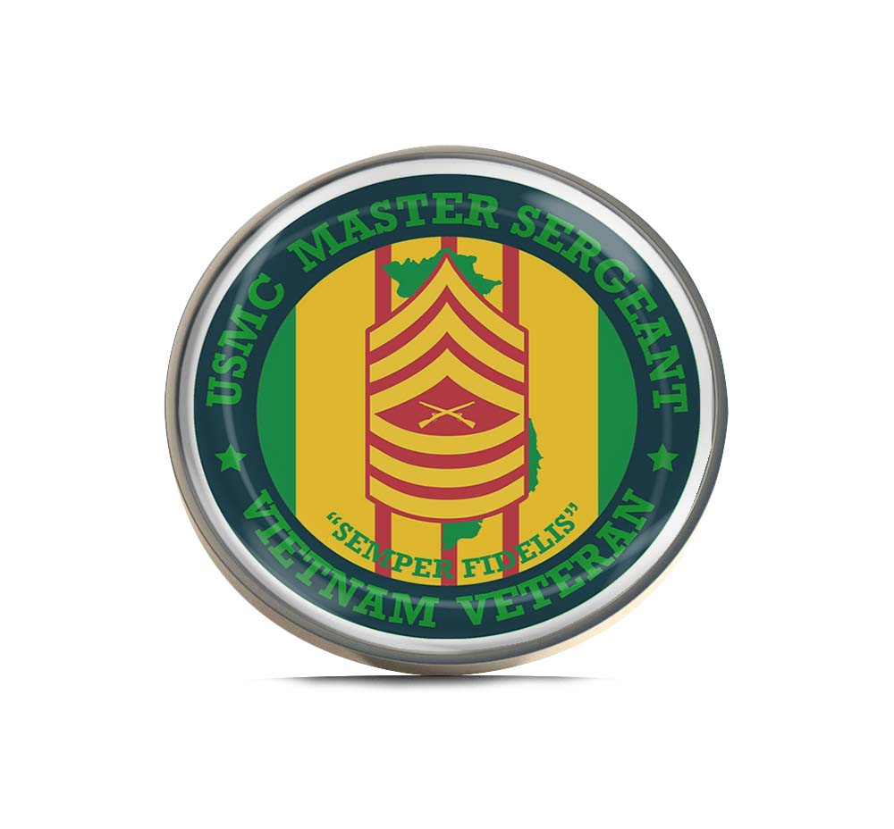 U.S. Marine Corps Master Sergeant Vietnam Limited Edition Lapel Pin Exclusive Metal Brooch Badge Accessories For Backpack, Clothes, Hats | Cute Gifts and Collectibles