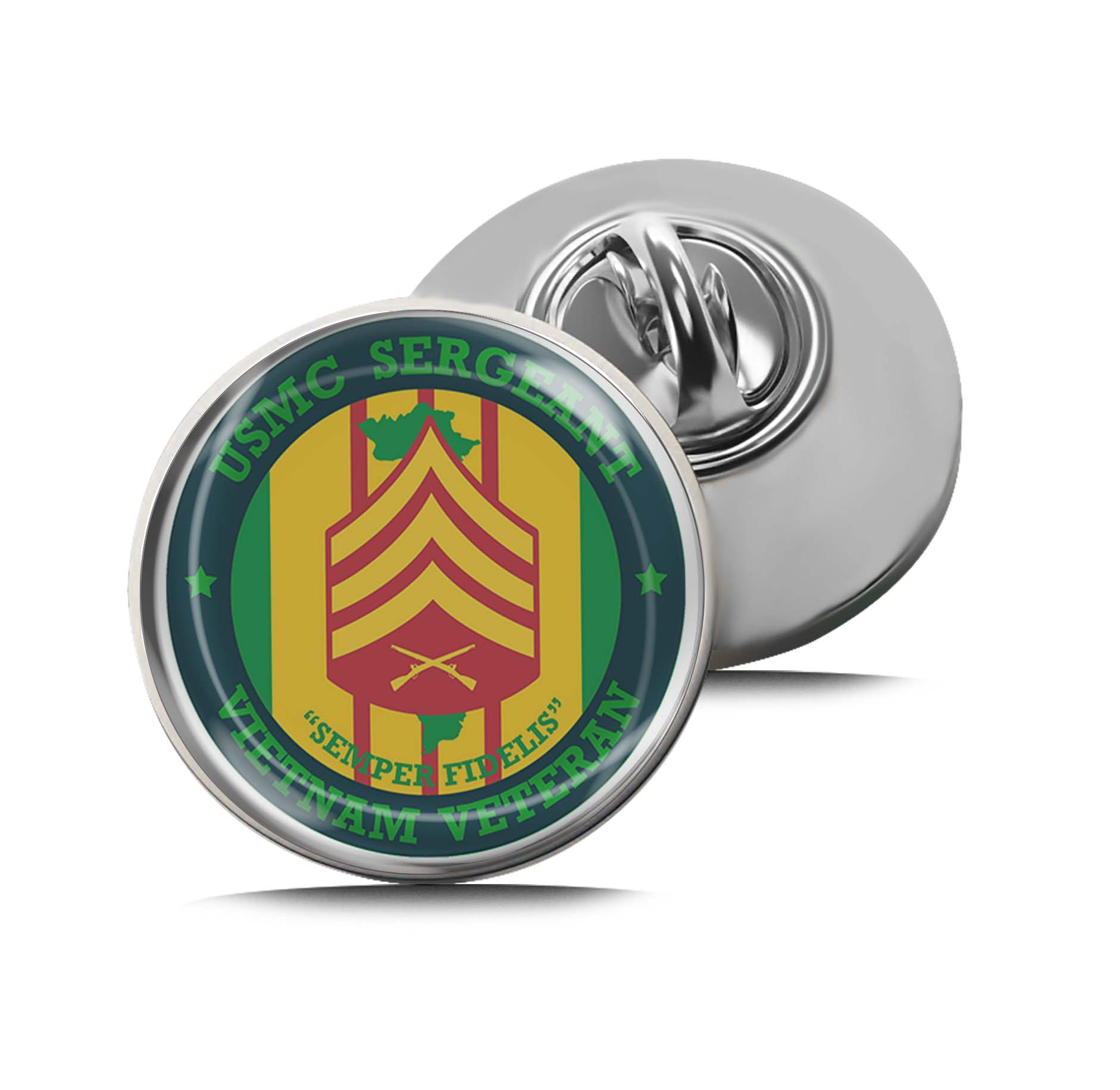 U.S. Marine Corps Sergeant Vietnam Limited Edition Lapel Pin Exclusive Metal Brooch Badge Accessories For Backpack, Clothes, Hats | Cute Gifts and Collectibles