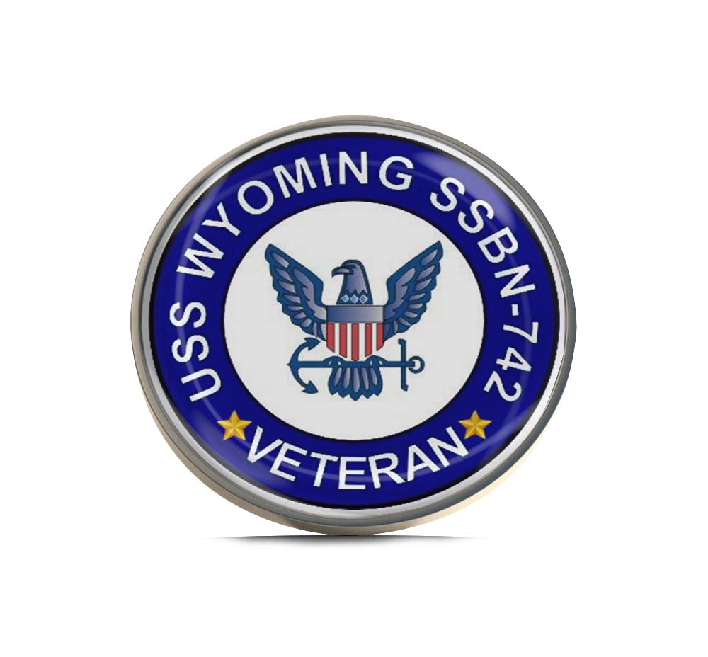 USS Wyoming SSBN-742 Veteran Limited Edition Lapel Pin Exclusive Metal Brooch Badge Accessories For Backpack, Clothes, Hats | Cute Gifts and Collectibles