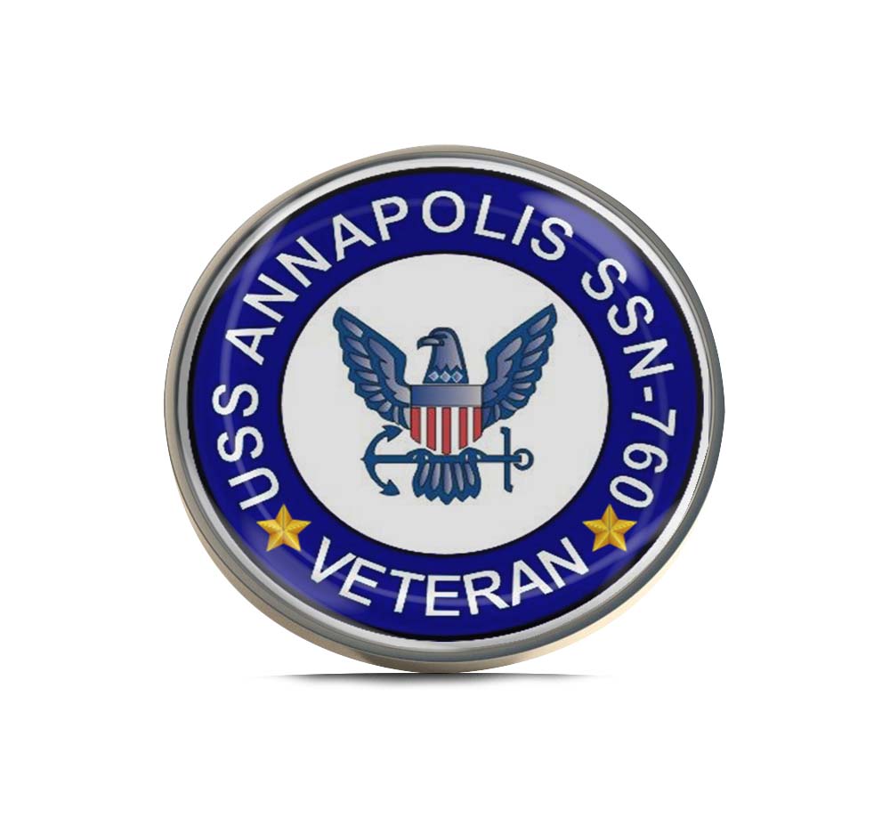 USS Annapolis SSN-760 Veteran Limited Edition Lapel Pin Exclusive Metal Brooch Badge Accessories For Backpack, Clothes, Hats | Cute Gifts and Collectibles