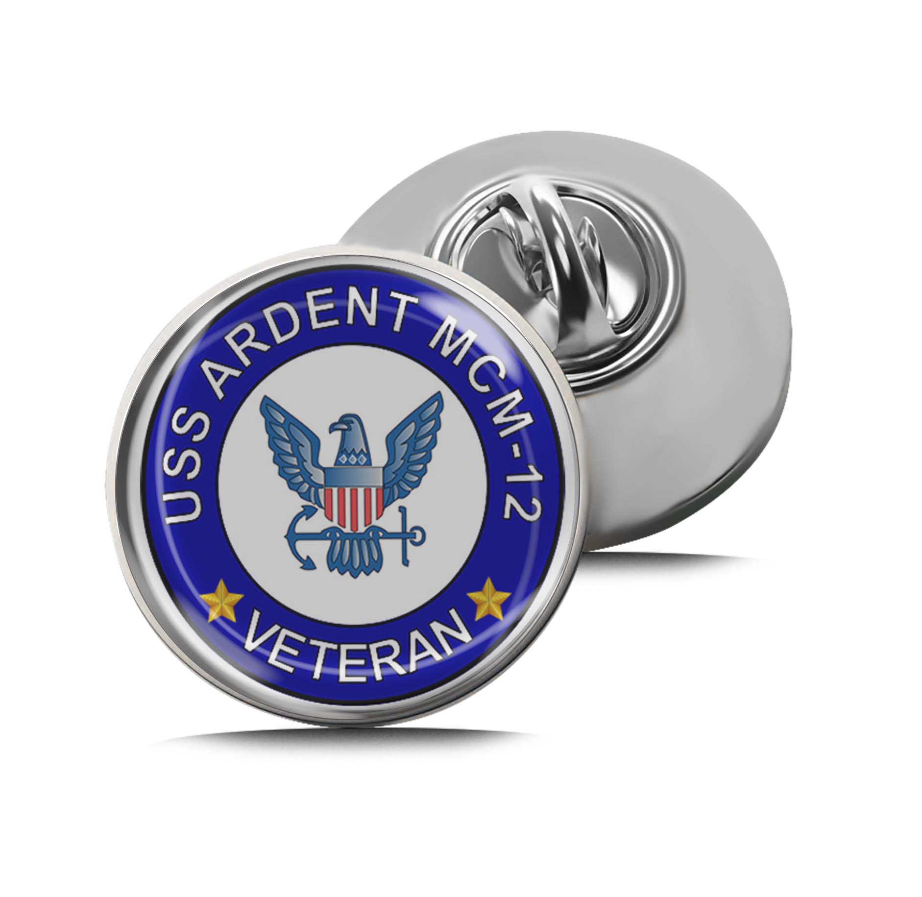 USS Ardent MCM-12 Veteran Limited Edition Lapel Pin Exclusive Metal Brooch Badge Accessories For Backpack, Clothes, Hats | Cute Gifts and Collectibles