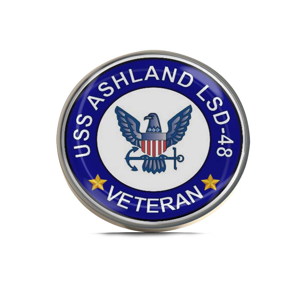 USS Ashland LSD-48 Veteran Limited Edition Lapel Pin Exclusive Metal Brooch Badge Accessories For Backpack, Clothes, Hats | Cute Gifts and Collectibles