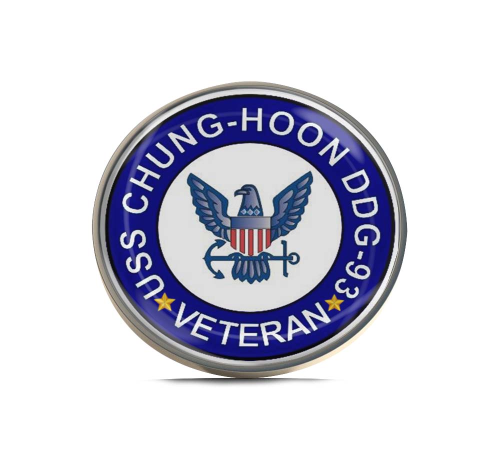 USS Chung-Hoon DDG-93 Veteran Limited Edition Lapel Pin Exclusive Metal Brooch Badge Accessories For Backpack, Clothes, Hats | Cute Gifts and Collectibles