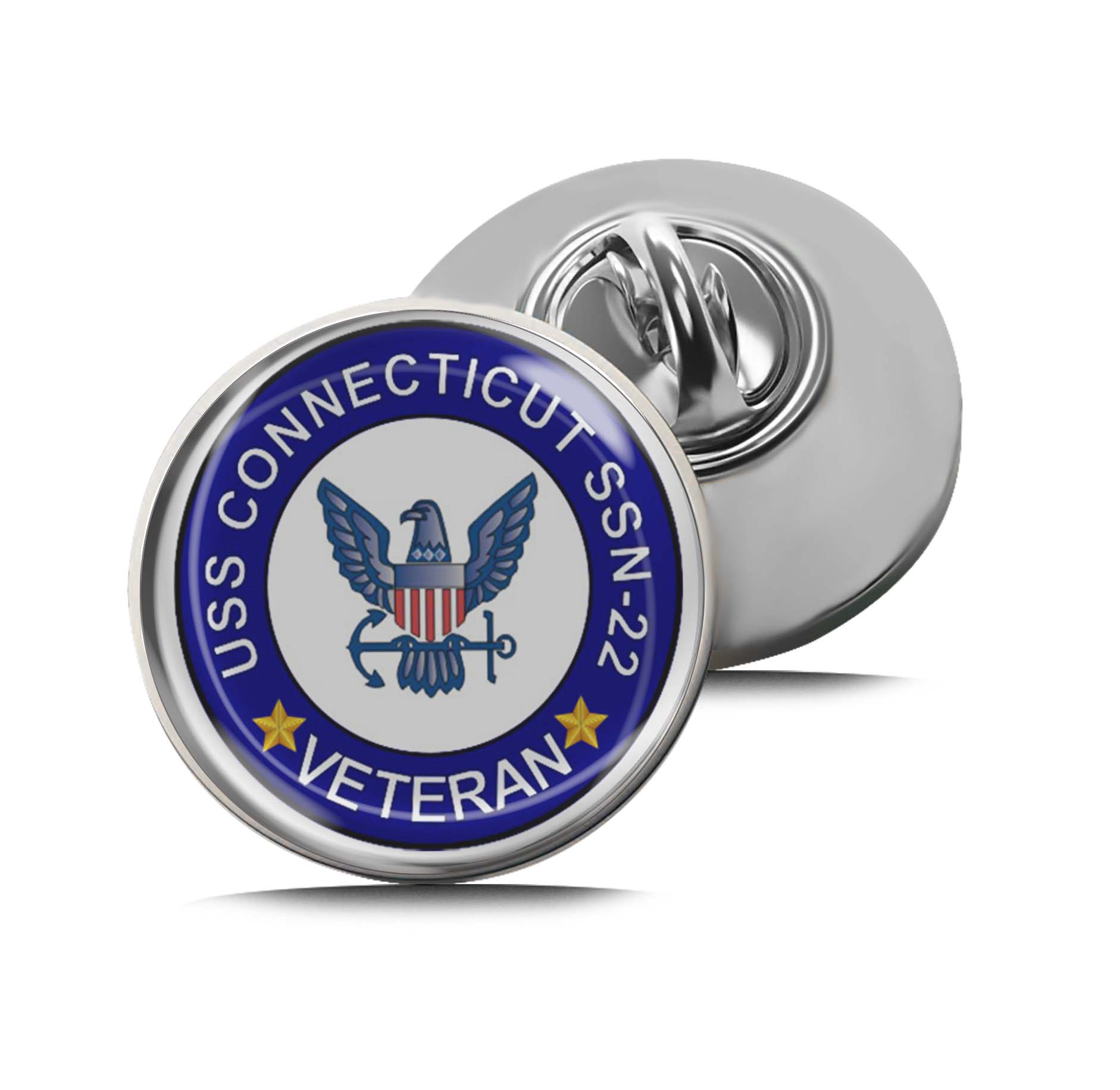 USS Connecticut SSN-22 Veteran Limited Edition Lapel Pin Exclusive Metal Brooch Badge Accessories For Backpack, Clothes, Hats | Cute Gifts and Collectibles