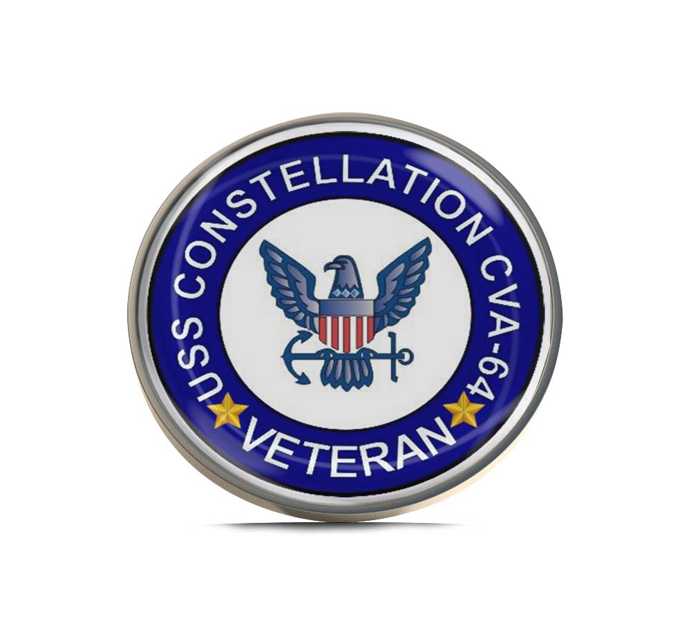 USS Constellation CVA-64 Veteran Limited Edition Lapel Pin Exclusive Metal Brooch Badge Accessories For Backpack, Clothes, Hats | Cute Gifts and Collectibles