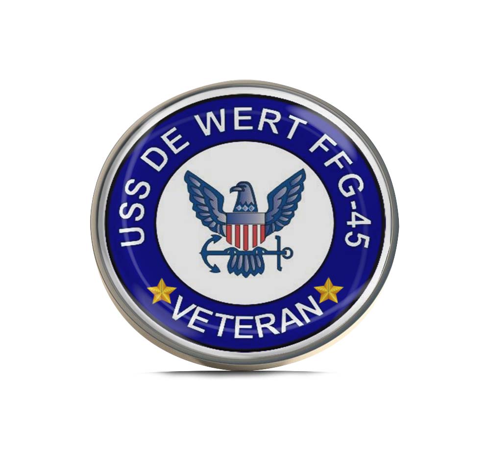 USS De Wert FFG-45 Veteran Limited Edition Lapel Pin Exclusive Metal Brooch Badge Accessories For Backpack, Clothes, Hats | Cute Gifts and Collectibles