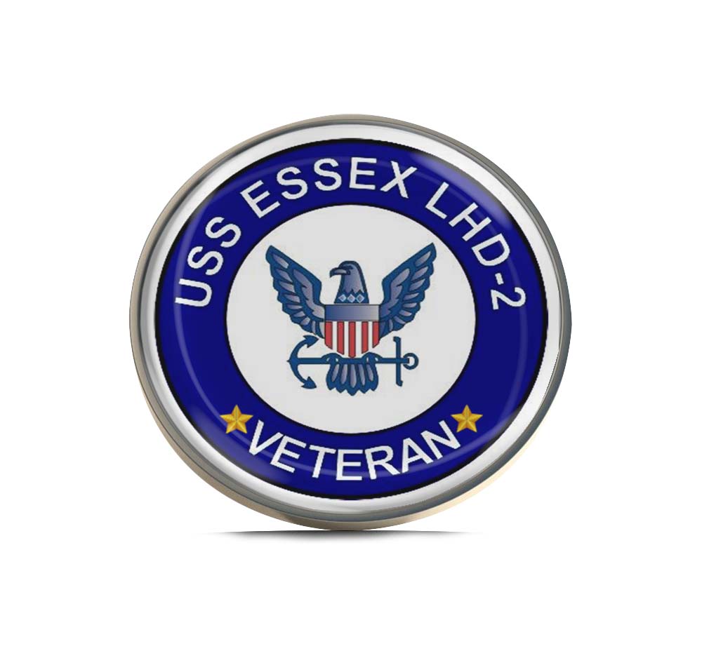 USS Essex LHD-2 Veteran Limited Edition Lapel Pin Exclusive Metal Brooch Badge Accessories For Backpack, Clothes, Hats | Cute Gifts and Collectibles