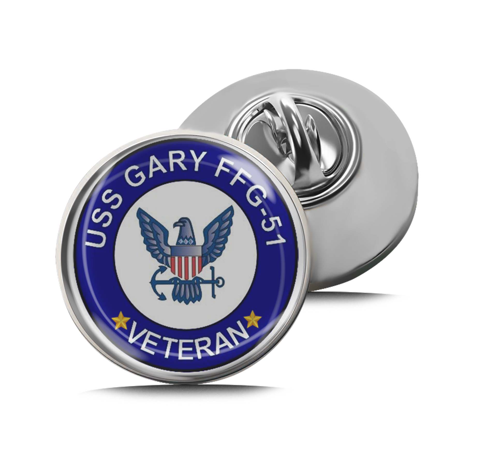 USS Gary FFG-51 Veteran Limited Edition Lapel Pin Exclusive Metal Brooch Badge Accessories For Backpack, Clothes, Hats | Cute Gifts and Collectibles