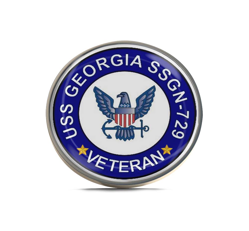 USS Georgia SSGN-729 Veteran Limited Edition Lapel Pin Exclusive Metal Brooch Badge Accessories For Backpack, Clothes, Hats | Cute Gifts and Collectibles