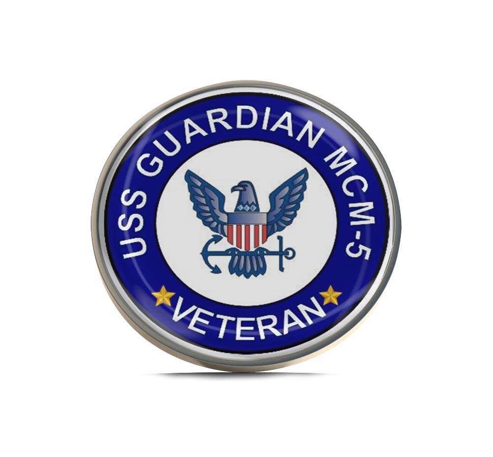 USS Guardian MCM-5 Veteran Limited Edition Lapel Pin Exclusive Metal Brooch Badge Accessories For Backpack, Clothes, Hats | Cute Gifts and Collectibles