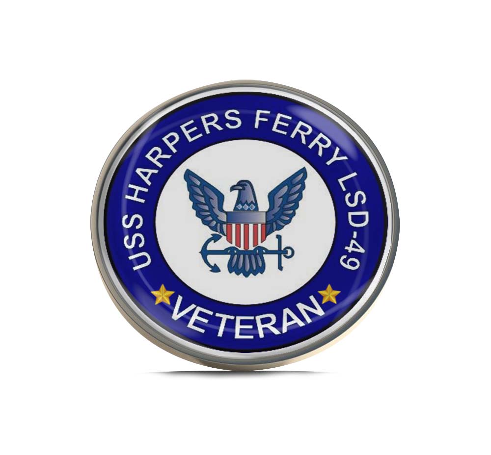 USS Harpers Ferry LSD-49 Veteran Limited Edition Lapel Pin Exclusive Metal Brooch Badge Accessories For Backpack, Clothes, Hats | Cute Gifts and Collectibles