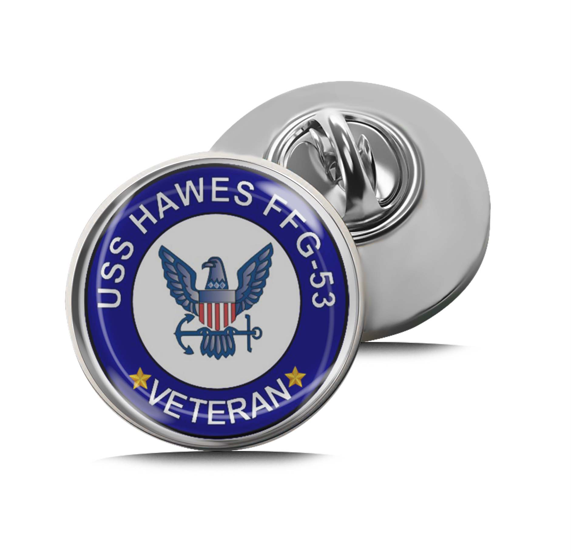 USS Hawes FFG-53 Veteran Limited Edition Lapel Pin Exclusive Metal Brooch Badge Accessories For Backpack, Clothes, Hats | Cute Gifts and Collectibles