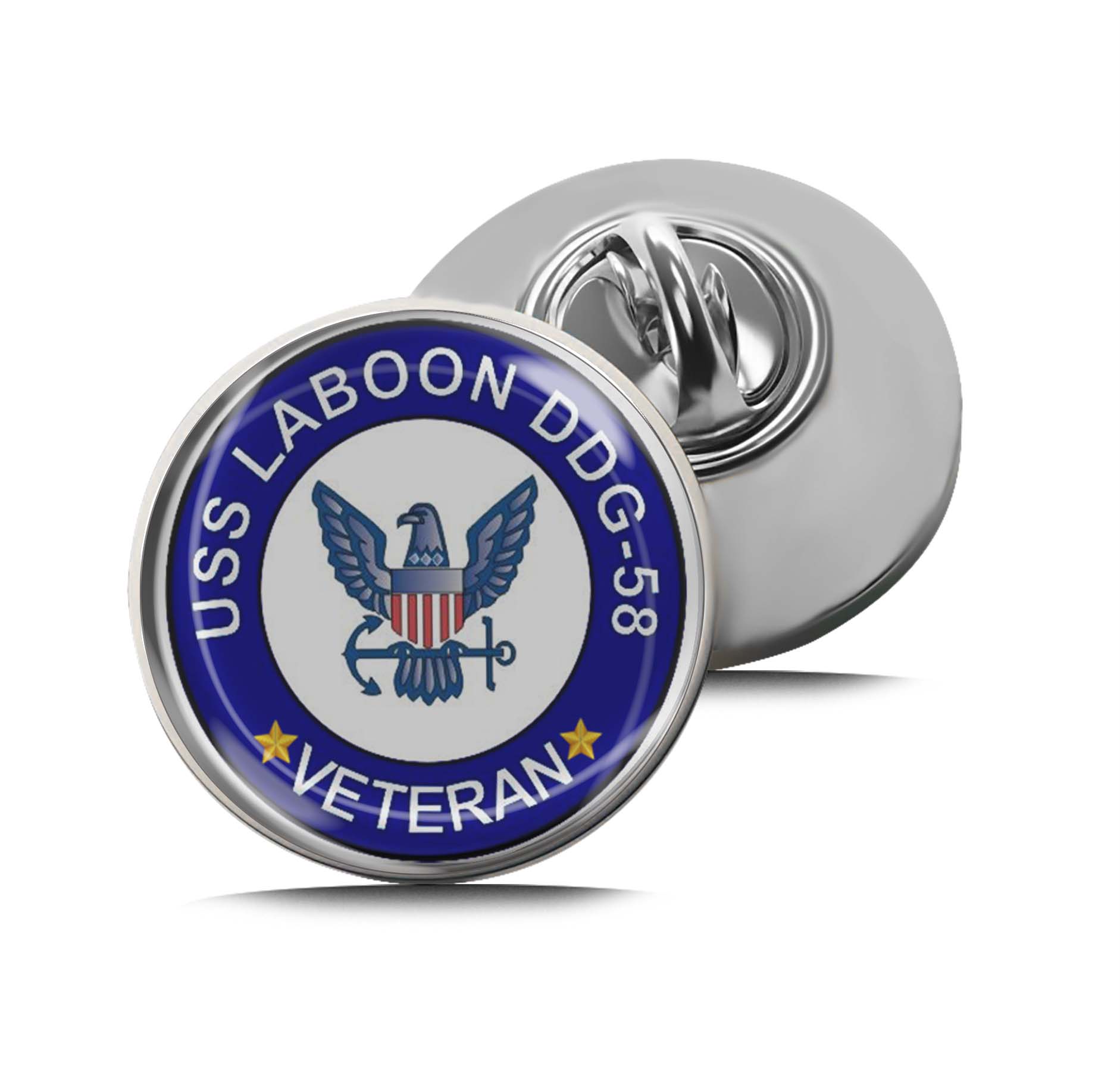 USS Laboon DDG-58 Veteran Limited Edition Lapel Pin Exclusive Metal Brooch Badge Accessories For Backpack, Clothes, Hats | Cute Gifts and Collectibles