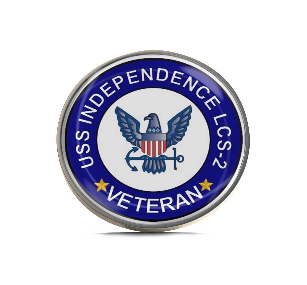 USS Independence LCS-2 Veteran Limited Edition Lapel Pin Exclusive Metal Brooch Badge Accessories For Backpack, Clothes, Hats | Cute Gifts and Collectibles
