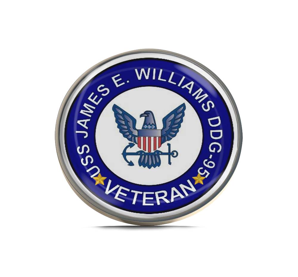USS James E Williams DDG-95 Veteran Limited Edition Lapel Pin Exclusive Metal Brooch Badge Accessories For Backpack, Clothes, Hats | Cute Gifts and Collectibles
