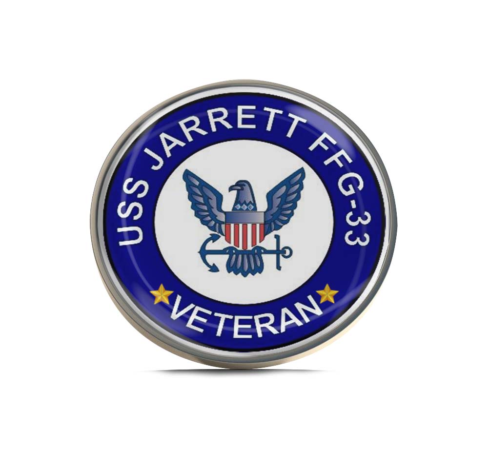USS Jarrett FFG-33 Veteran Limited Edition Lapel Pin Exclusive Metal Brooch Badge Accessories For Backpack, Clothes, Hats | Cute Gifts and Collectibles