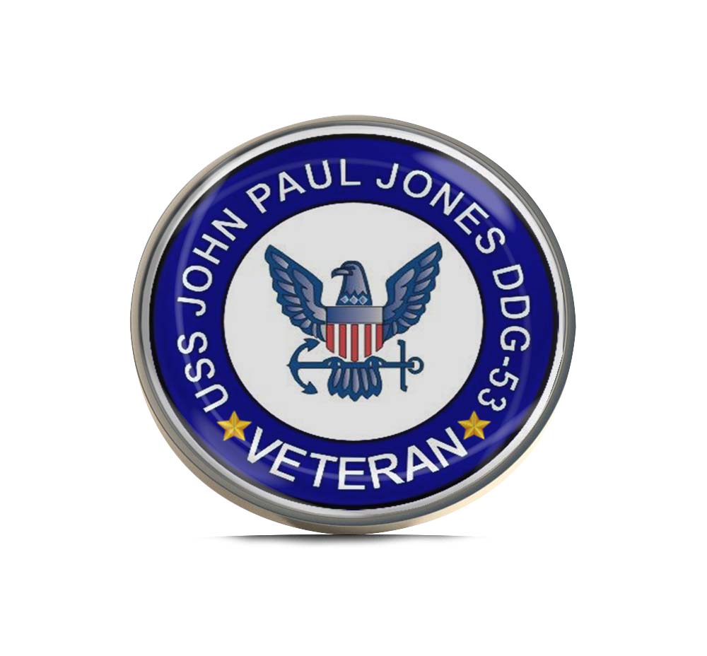 USS John Paul Jones DDG-53 Veteran Limited Edition Lapel Pin Exclusive Metal Brooch Badge Accessories For Backpack, Clothes, Hats | Cute Gifts and Collectibles