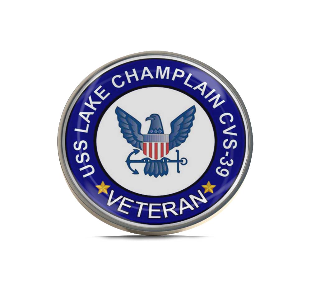 USS Lake Champlain CVS-39 Veteran Limited Edition Lapel Pin Exclusive Metal Brooch Badge Accessories For Backpack, Clothes, Hats | Cute Gifts and Collectibles