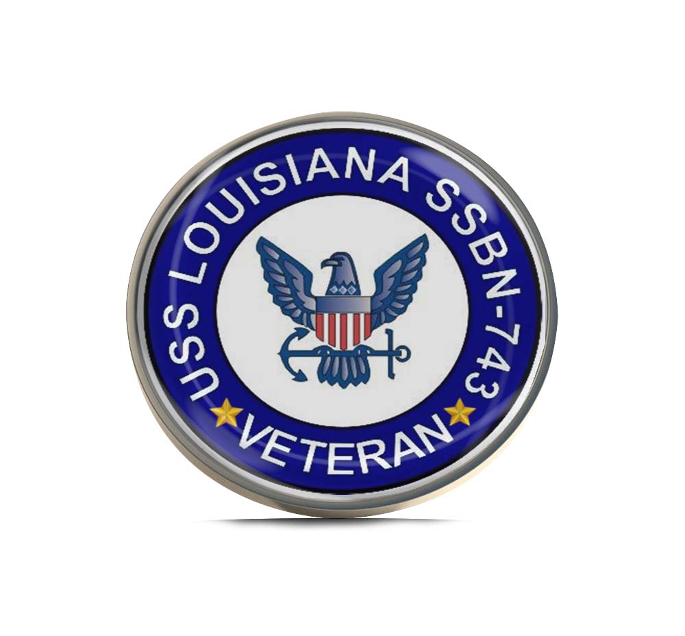 USS Louisiana SSBN-743 Veteran Limited Edition Lapel Pin Exclusive Metal Brooch Badge Accessories For Backpack, Clothes, Hats | Cute Gifts and Collectibles