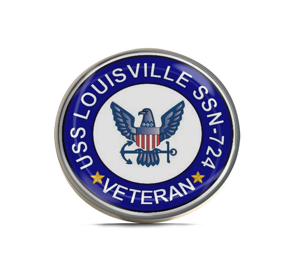 USS Louisville SSN-724 Veteran Limited Edition Lapel Pin Exclusive Metal Brooch Badge Accessories For Backpack, Clothes, Hats | Cute Gifts and Collectibles