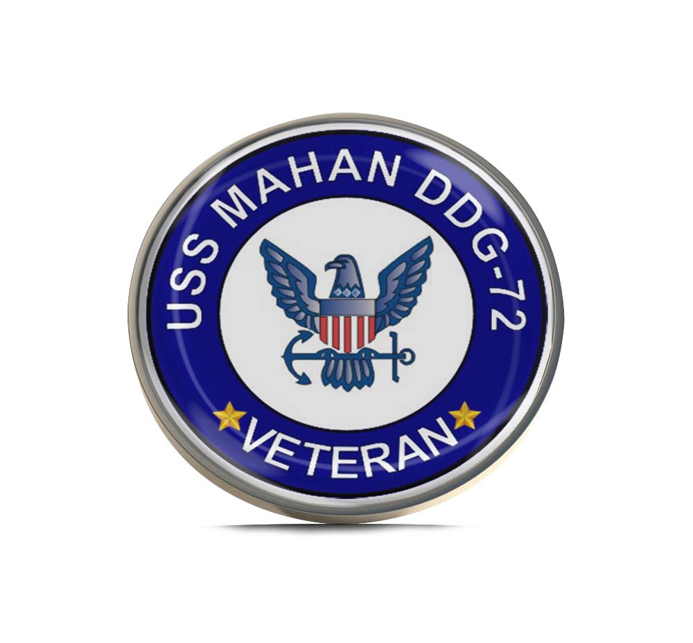 USS Mahan DDG-72 Veteran Limited Edition Lapel Pin Exclusive Metal Brooch Badge Accessories For Backpack, Clothes, Hats | Cute Gifts and Collectibles
