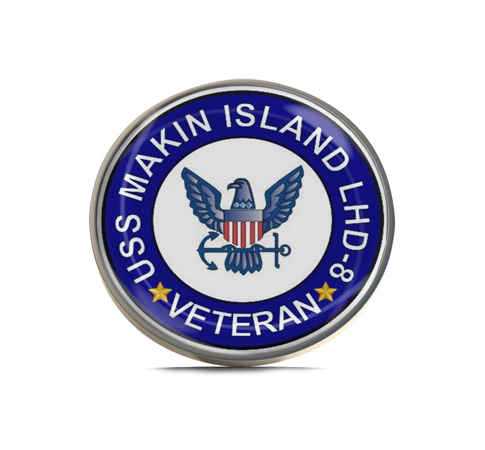 USS Makin Island LHD-8 Veteran Limited Edition Lapel Pin Exclusive Metal Brooch Badge Accessories For Backpack, Clothes, Hats | Cute Gifts and Collectibles