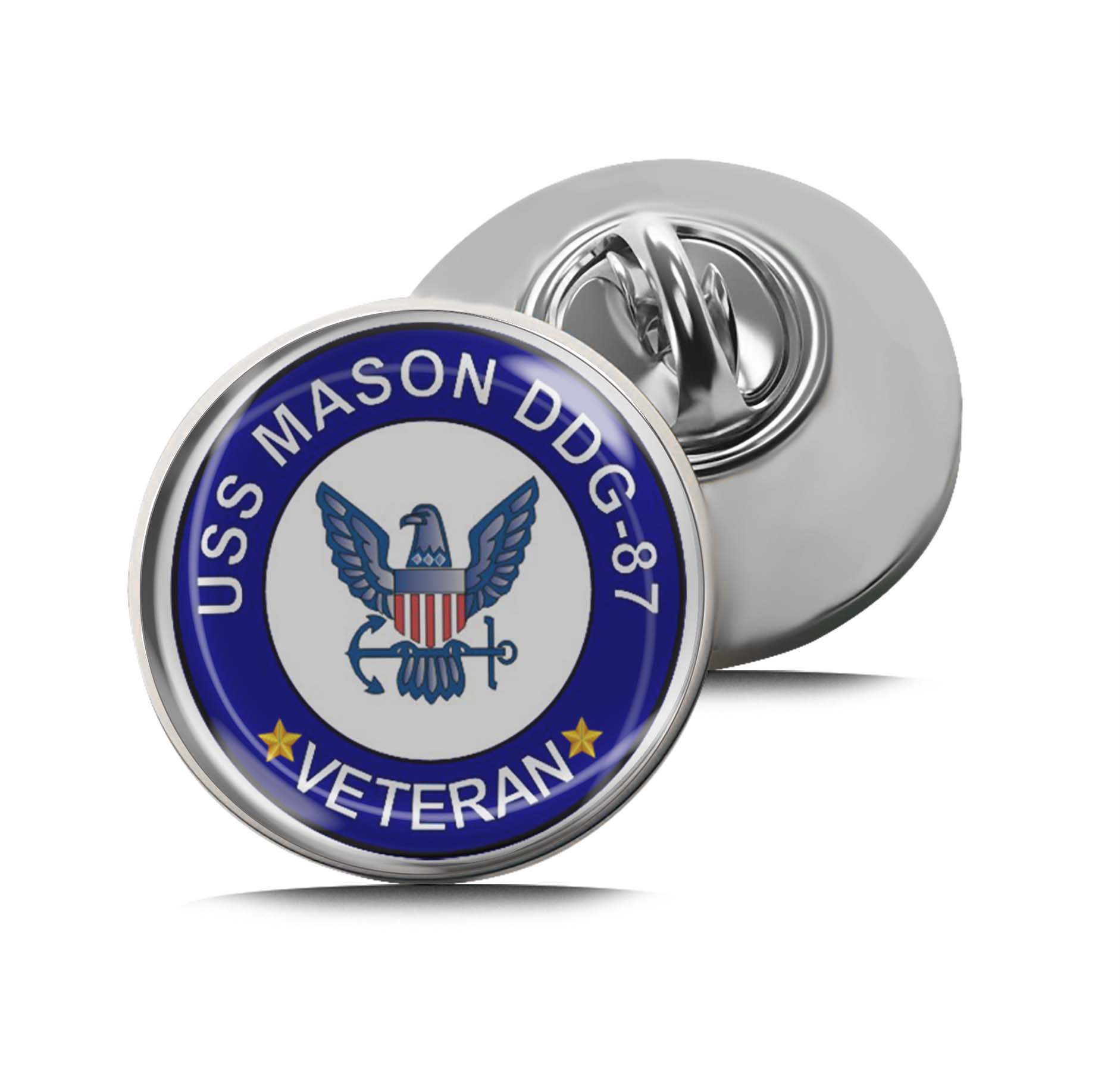 USS Mason DDG-87 Veteran Limited Edition Lapel Pin Exclusive Metal Brooch Badge Accessories For Backpack, Clothes, Hats | Cute Gifts and Collectibles
