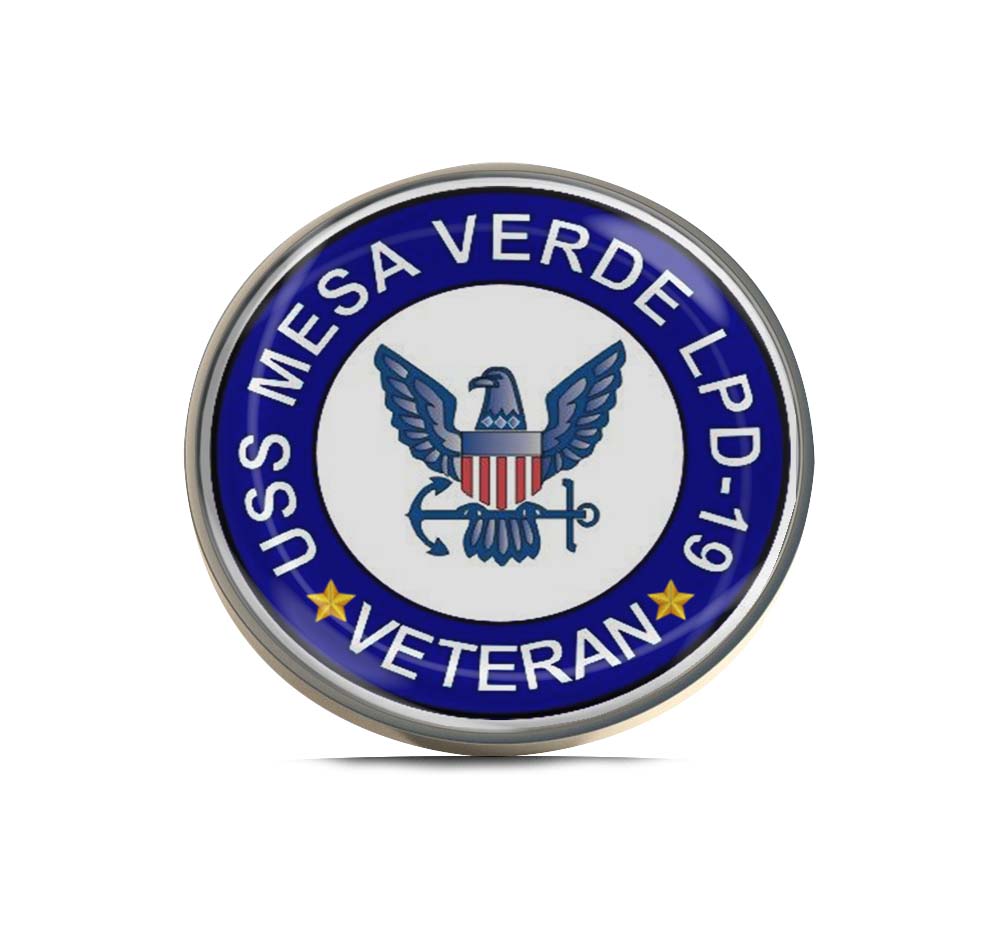 USS Mesa Verde LPD-19 Veteran Limited Edition Lapel Pin Exclusive Metal Brooch Badge Accessories For Backpack, Clothes, Hats | Cute Gifts and Collectibles