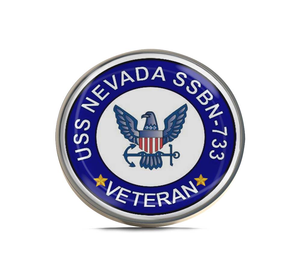 USS Nevada SSBN-733 Veteran Limited Edition Lapel Pin Exclusive Metal Brooch Badge Accessories For Backpack, Clothes, Hats | Cute Gifts and Collectibles